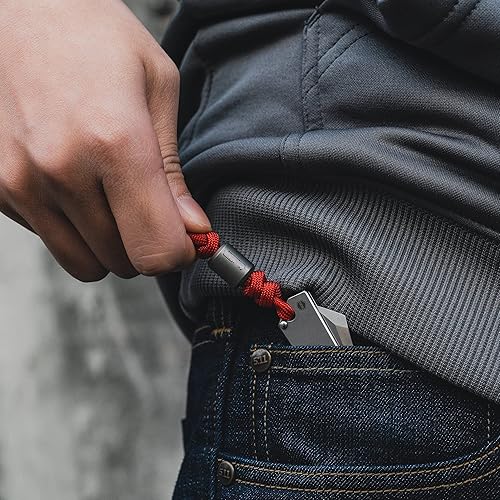 Miniatura 7 de KeyUnity KK03XS - Cuchillo plegable pequeño de hoja fija cuchillo de bolsillo EDC de acero inoxidable para hombres y mujeres