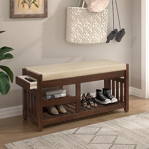 Balmoral Bench, Dark Walnut