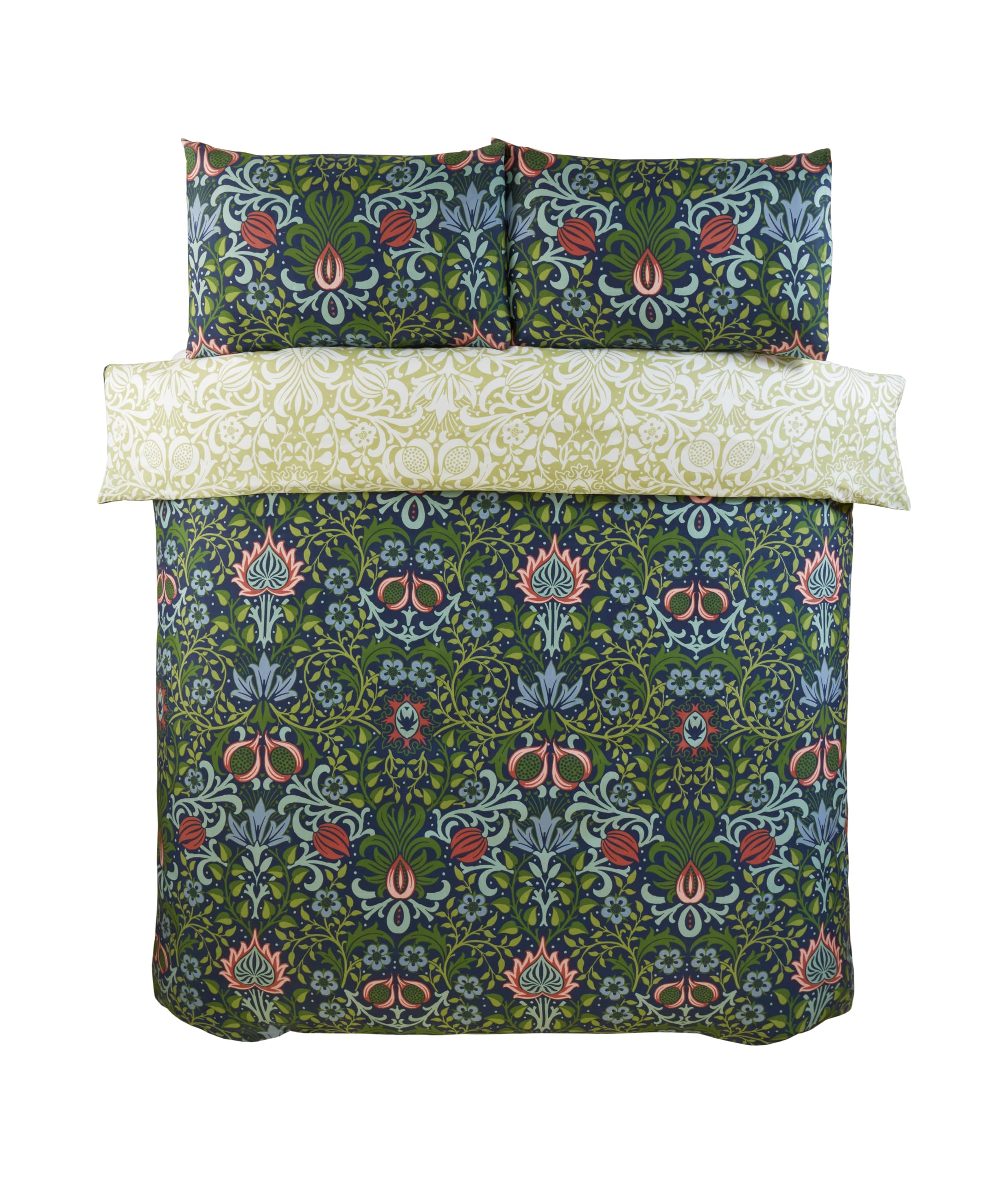 Rapport home Heritage Floral Double Bedding Set, Navy - Image 2
