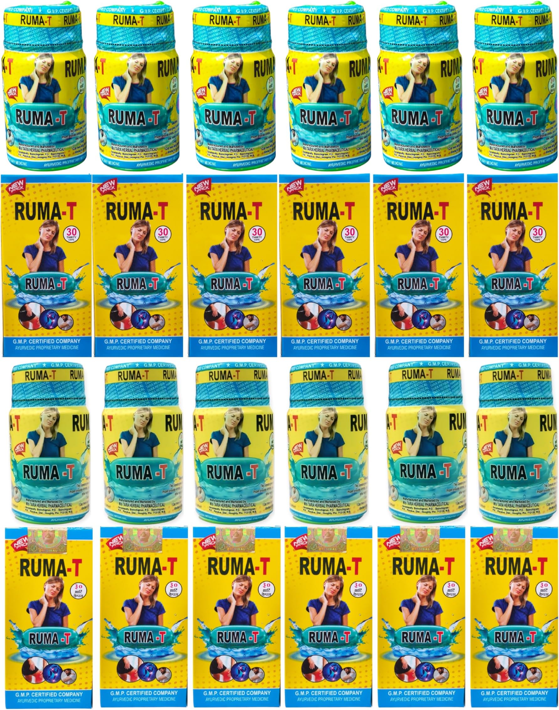 RUMA T CAPSULES ORIGINAL FOR JOINT PAIN RELIEF (pack of 24)