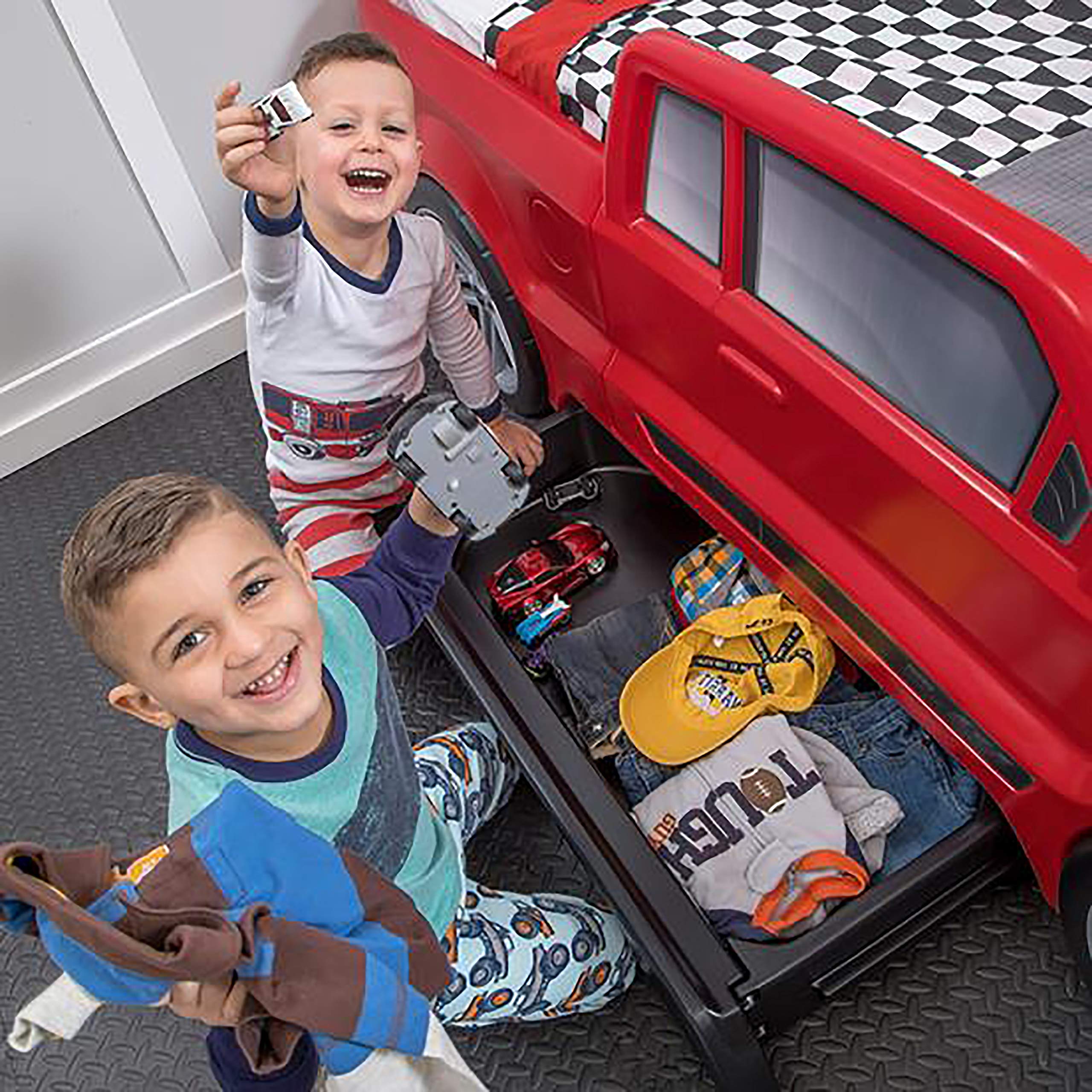 Step2 Turbocharged Twin Truck Kids Bed,