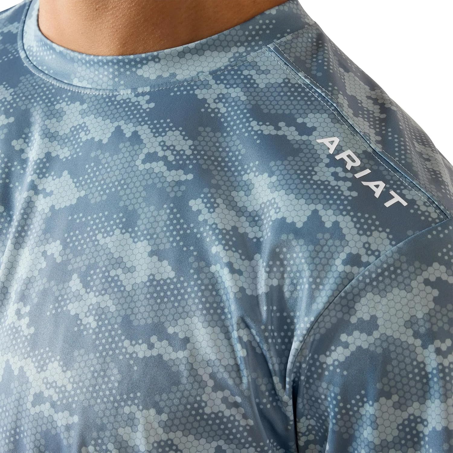 ARIAT Mens Rebar Sunblocker Printed Long Sleeve T-Shirt - Image 4