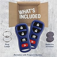 Vista 2 de 2 llaveros KeylessOption para Nissan Altima Maxima Infiniti 2002 2003 2004 2005 2006 2007 2008 2009 2010 2011 2012 2013 2014 2015 2016 2017 Control