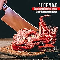 Vista 4 de Utopia Kitchen Cuchillo Cleaver de 7 pulgadas de Acero Inoxidable Cuchillos de Chef Carnicero para Carne, Verduras Cuchillo de Chef de Cocina