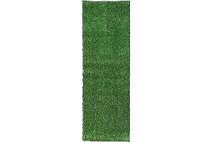 Ottomanson Artificial Grass Turf, Non-Slip Outdoor Runners for Patios
