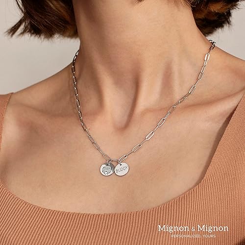 Miniatura 7 de MignonandMignon Regalos conmemorativos para mascotas, collar de retrato de perro para mujeres, joyería de verano personalizada para gato, cadena de