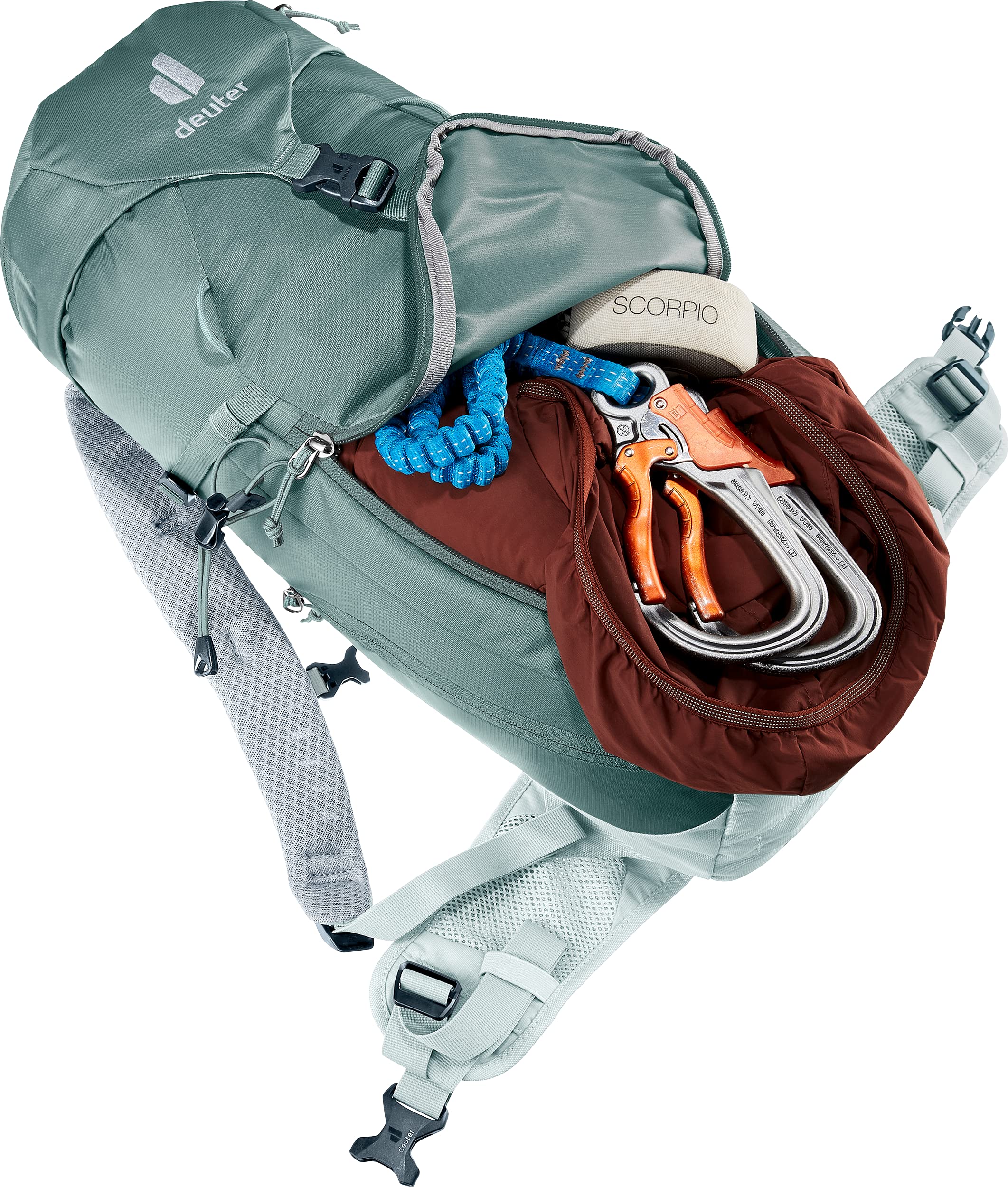 Deuter Trail 16 Sl Mochila De Senderismo Y Via Ferrata Para Mujer, Teal-Tin