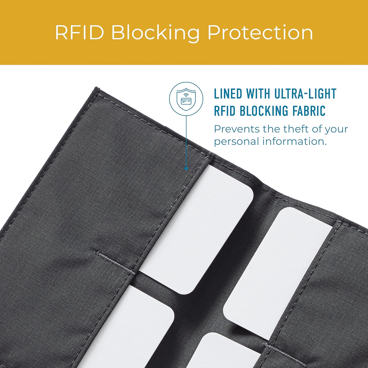 Allett Original Wallet, Onyx Black | Leather, Slim, Minimalist | RFID Blocking, Ultra Thin Bifold, Front Pocket | Holds 4-24+ Cards, Bills, Receipts | Wallets for Men & Women - Image 6