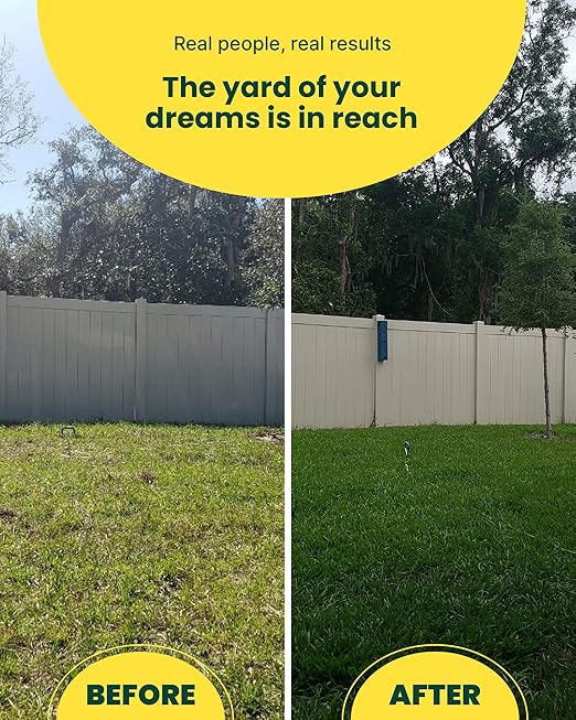 Sunday Bare Repair Sun and Shade Grass Seed Spot Treatment is specifically designed to repair patchy or bare spots in your lawn, especially in areas that are shaded or difficult to grow grass. This product comes in a 3.75lb jug that can cover up to 55 square feet of area, making it perfect for small to medium-sized patches.