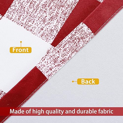 Vista 4 de DriftAway - Cortinas de ojales opacas, patrón a cuadros, forro térmico con aislamiento, blackout, impresas a cuadros, 2 capas, juego de 2 paneles