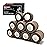 FRESINIDER 9 Rolls Self Adhesive Wrap Athletic Tape Gauze, Breathable Elastic Cohesive Bandage for Sports Injury & Pet (7 Pcs 2 x 5 Yards + 2 Pcs 1 X 5 Yards) (Brown)