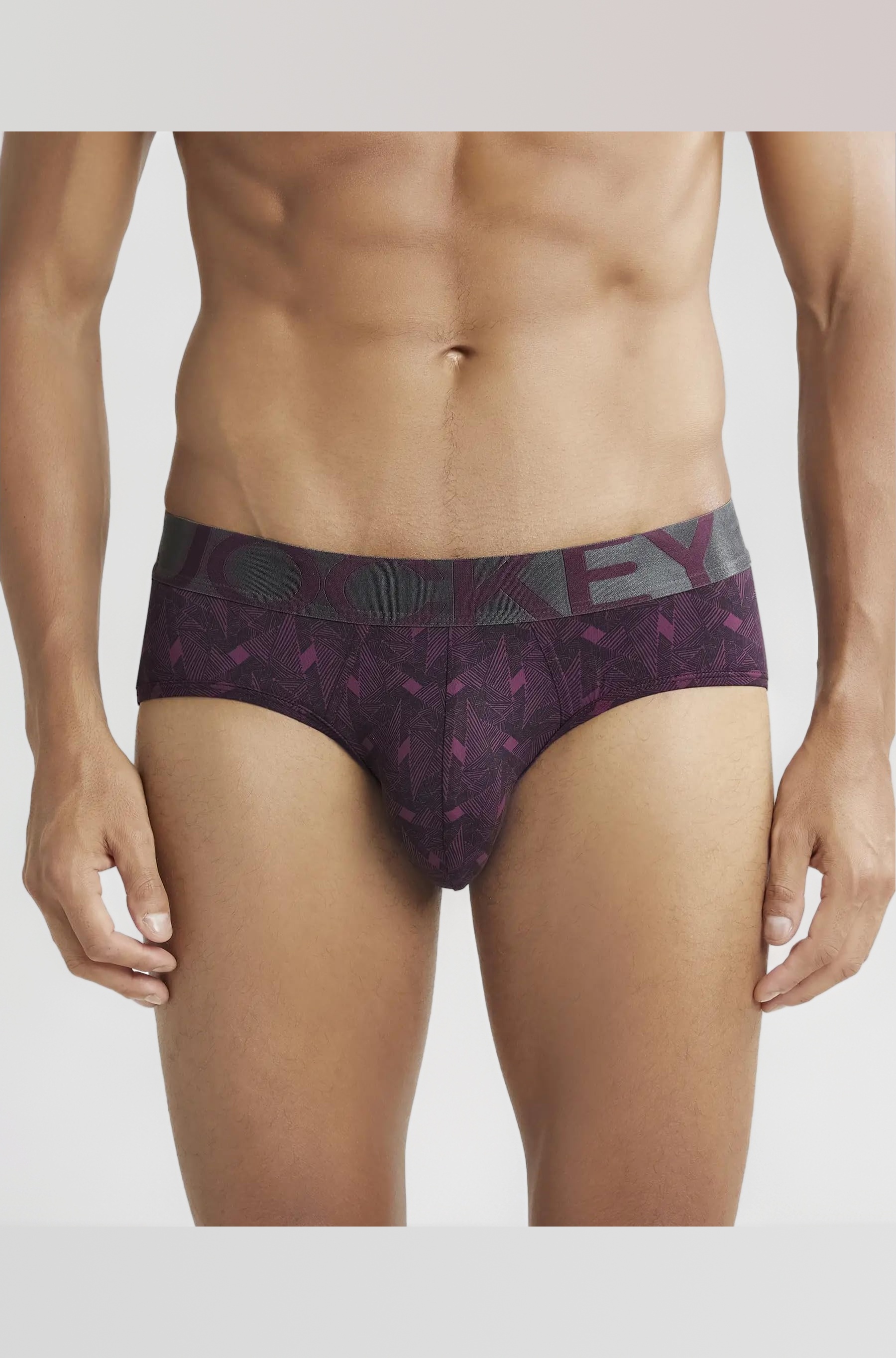 IC29 Men's Tactel Microfiber Elastane Stretch Printed Brief with Moisture Move Treatment (Prints May Vary)