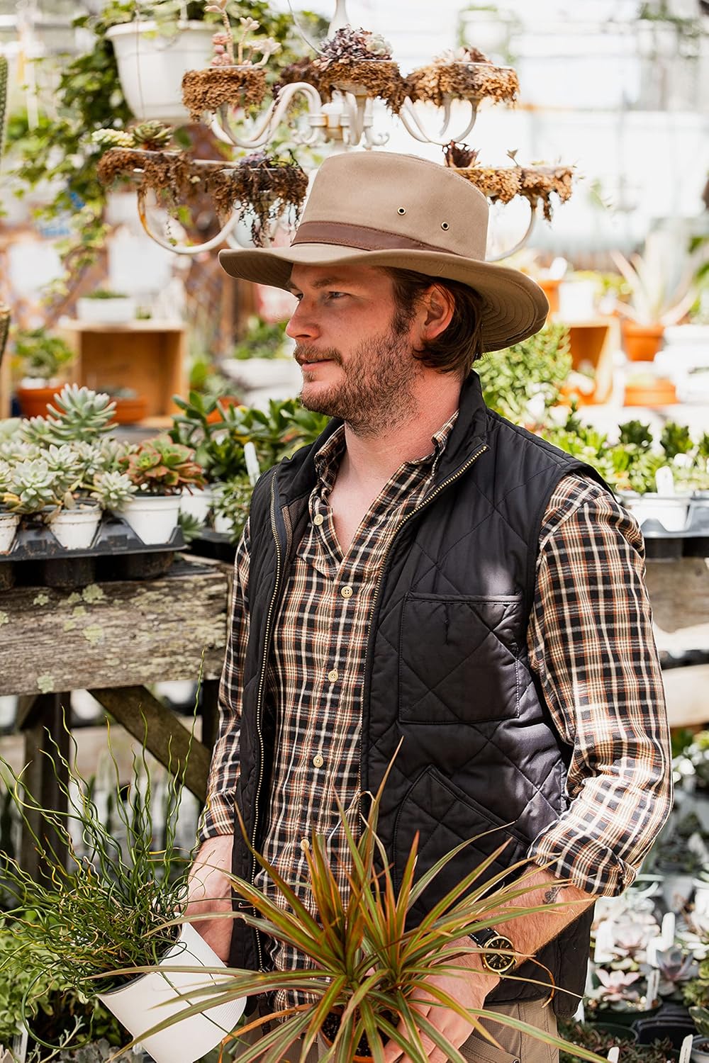 Dorfman Hat Co. Men's Twill Outback Hat - Image 7