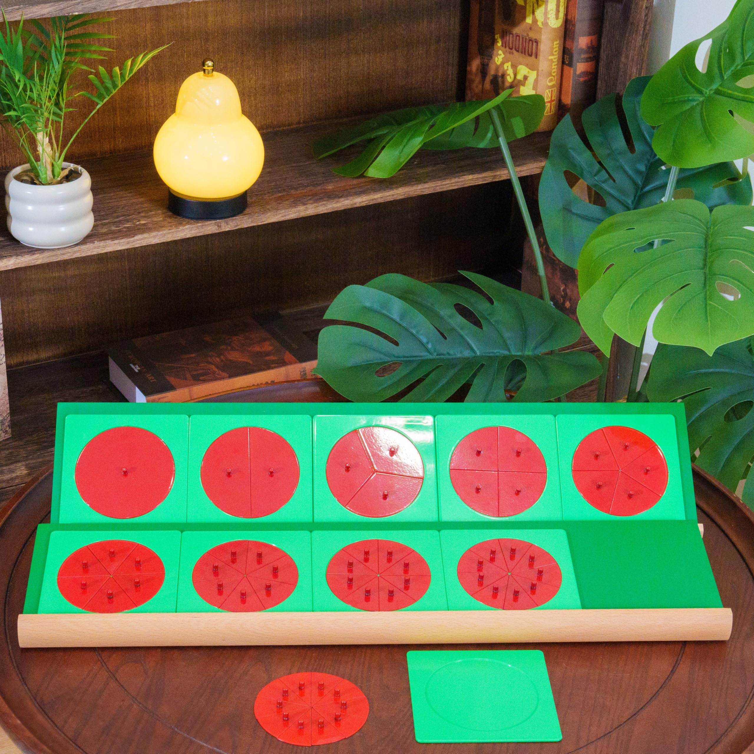 Montessori materiali matematici, giocattolo educativo in legno per numeri e calcoli, scuola materna e elementare, scuola domestica e aule a partire dai 3 anni (cerchi Montessori in metallo