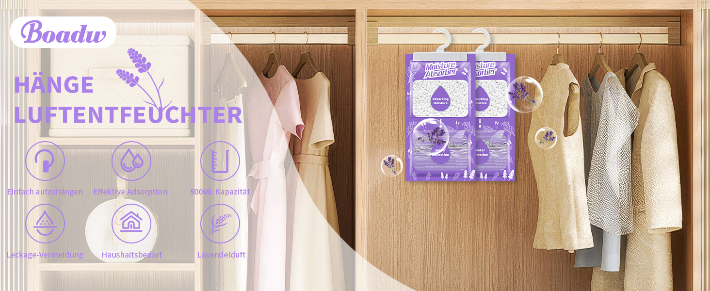 XSYKGS - Confezione Da 10 Deumidificatore Per Cantina, Camera Da Letto, Lavanderia, Contro L'umidità, Anti-muffa, Deodorante Per Guardaroba - 6