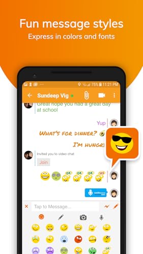 Stars Messenger. Safe Kids Messenger + Group Video Chat