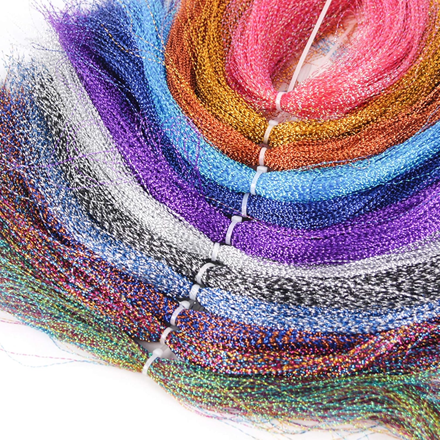 M MAXIMUMCATCH Maxcatch Crystal Flash Fly Tying Materials Flashabou Tinsel Fishing Flies Making Kit 12 Colors (Set B) : Sports & Outdoors