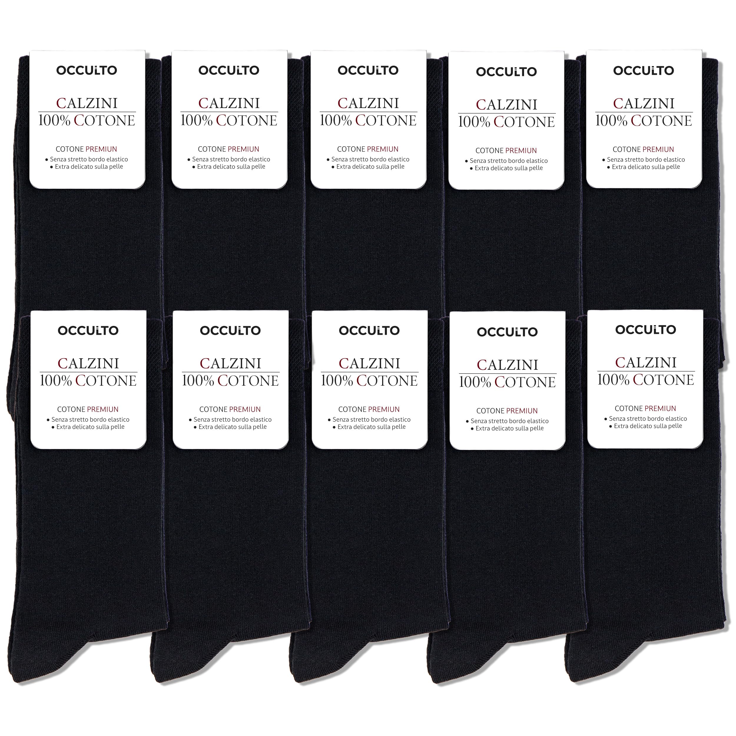 Occulto calze uomo 100% cotone pacco da 10-20 (modello: Ingo)