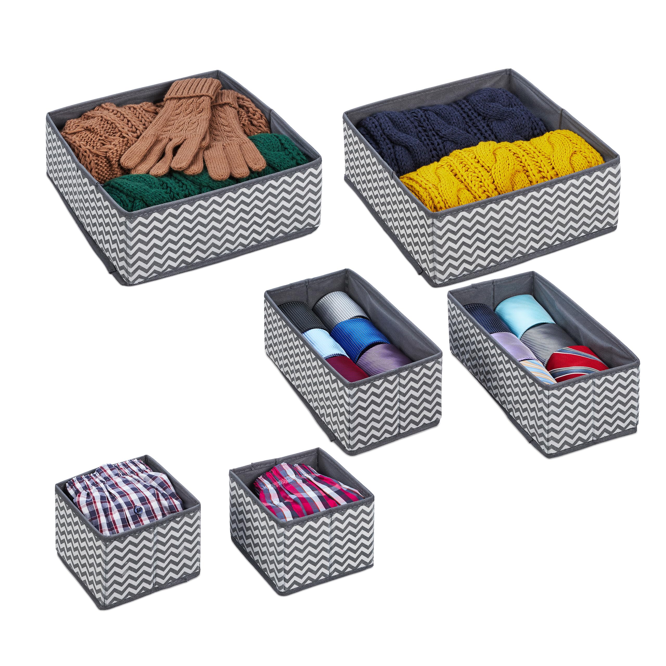 Boîte de rangement pour penderie et tiroir afin d'ordonner le linge de maison