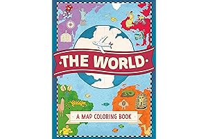The World: A Comprehensive Coloring Book for Map Enthusiasts and Travelers
