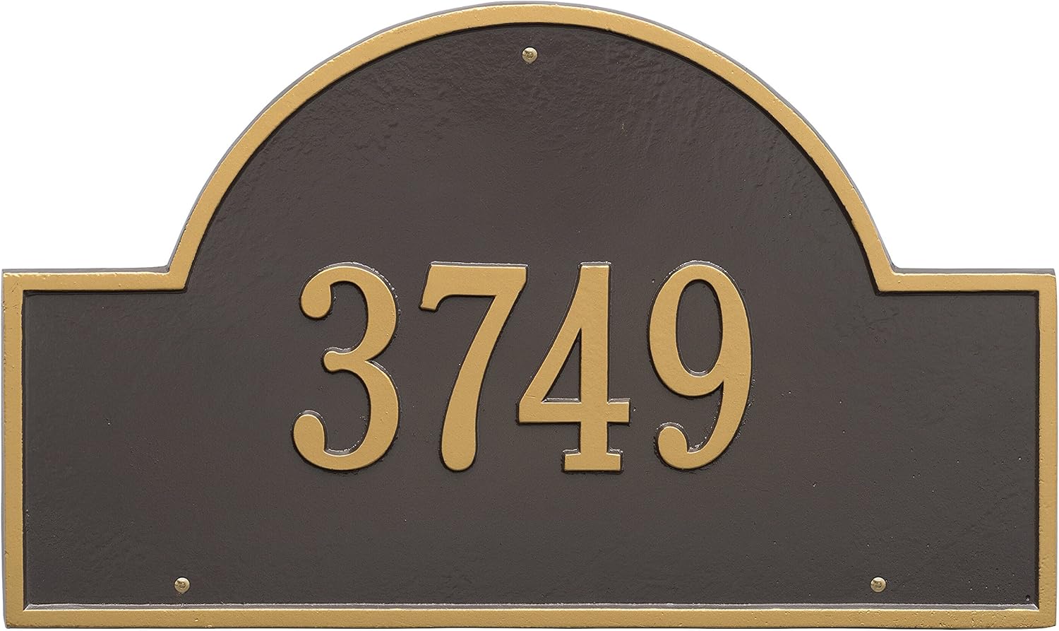 Large Address Plaque - MADE IN USA Custom Metal Address Sign Personalized With Your House Number # J0135 wall mount