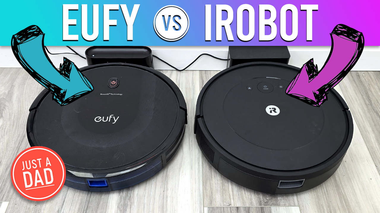 Watch eufy 11S MAX vs iRobot Roomba Essential Robot Vac COMPARISON