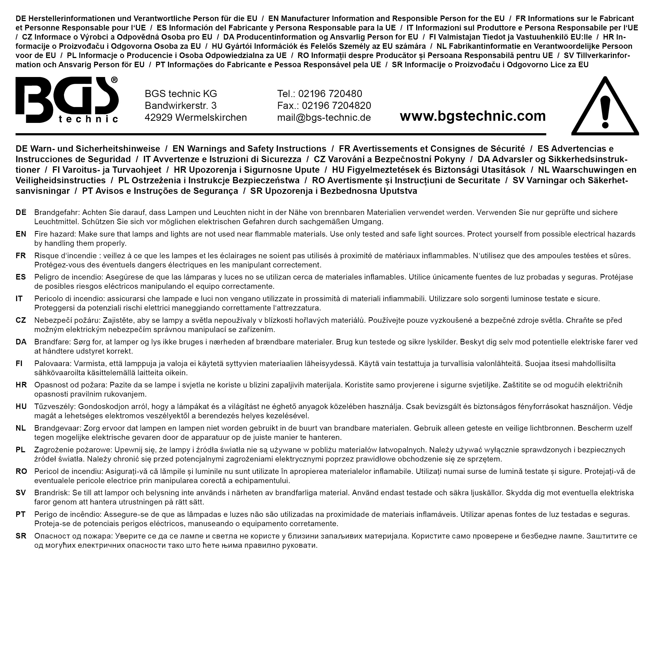 BGS 85354 | COB-LED Werkstatt-Inspektionsleuchte | mit Schwanenhals