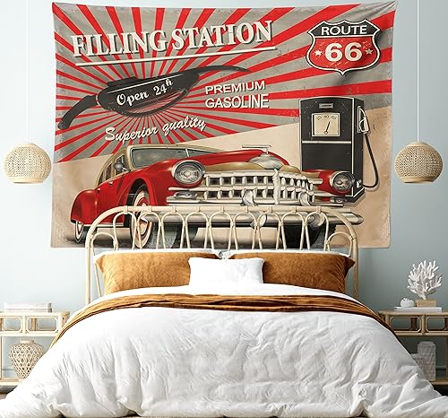 Miniatura 492 de Ambesonne Tapiz gótico, patio con hiedra encantada en la puerta antigua al bosque, colgante de pared ancho para dormitorio, sala de estar, 2-Verde