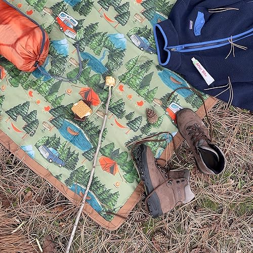 Miniatura 109 de Little Unicorn - Manta para exteriores o interiores, diseño soleado, 100 % poliéster, impermeable, fácil limpieza y transporte, para bebés o niños