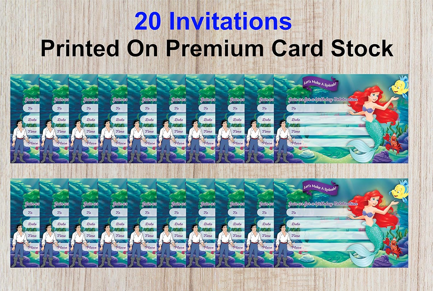 Buy Little Mermaid Invitation Cards 25 Fill In Invites For Kids Birthday Bash And Theme Party 10x15 Cm Postcard Style Online In Taiwan B0847p127z Buy Little Mermaid Invitation Cards 25 Fill In Invites For Kids Birthday Bash And Theme Party 10x15 Cm Postcard Style Online In Taiwan B0847p127z