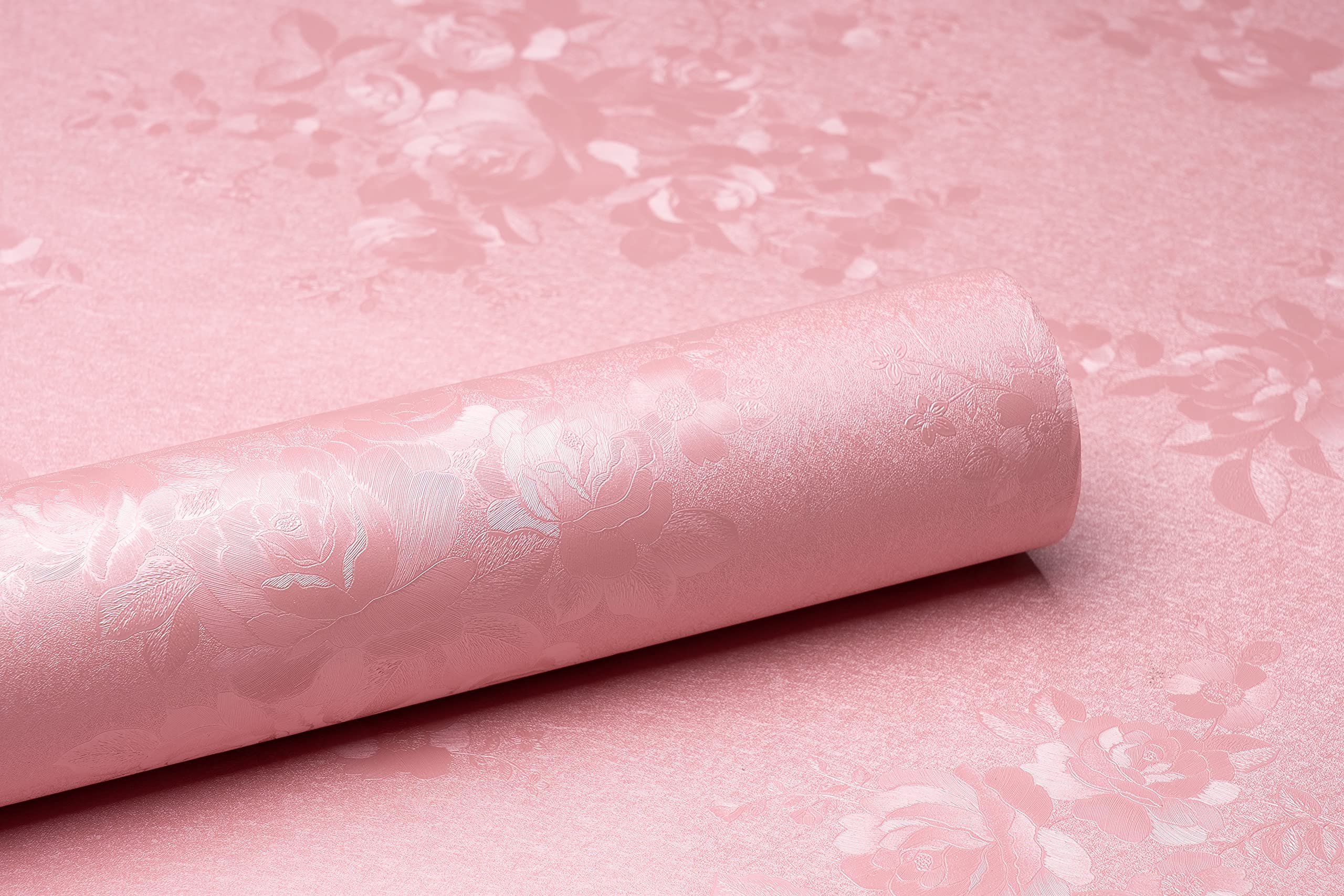 WOW Interiors (200 * 45CM L*W - 9SQFT Approx PVC SELF Adhesive Pink Flower Wallpaper Peel and Stick Easy to Stick and Bedroom Living Room (B09GXHF7BG) Amazon Price History, Amazon Price Tracker