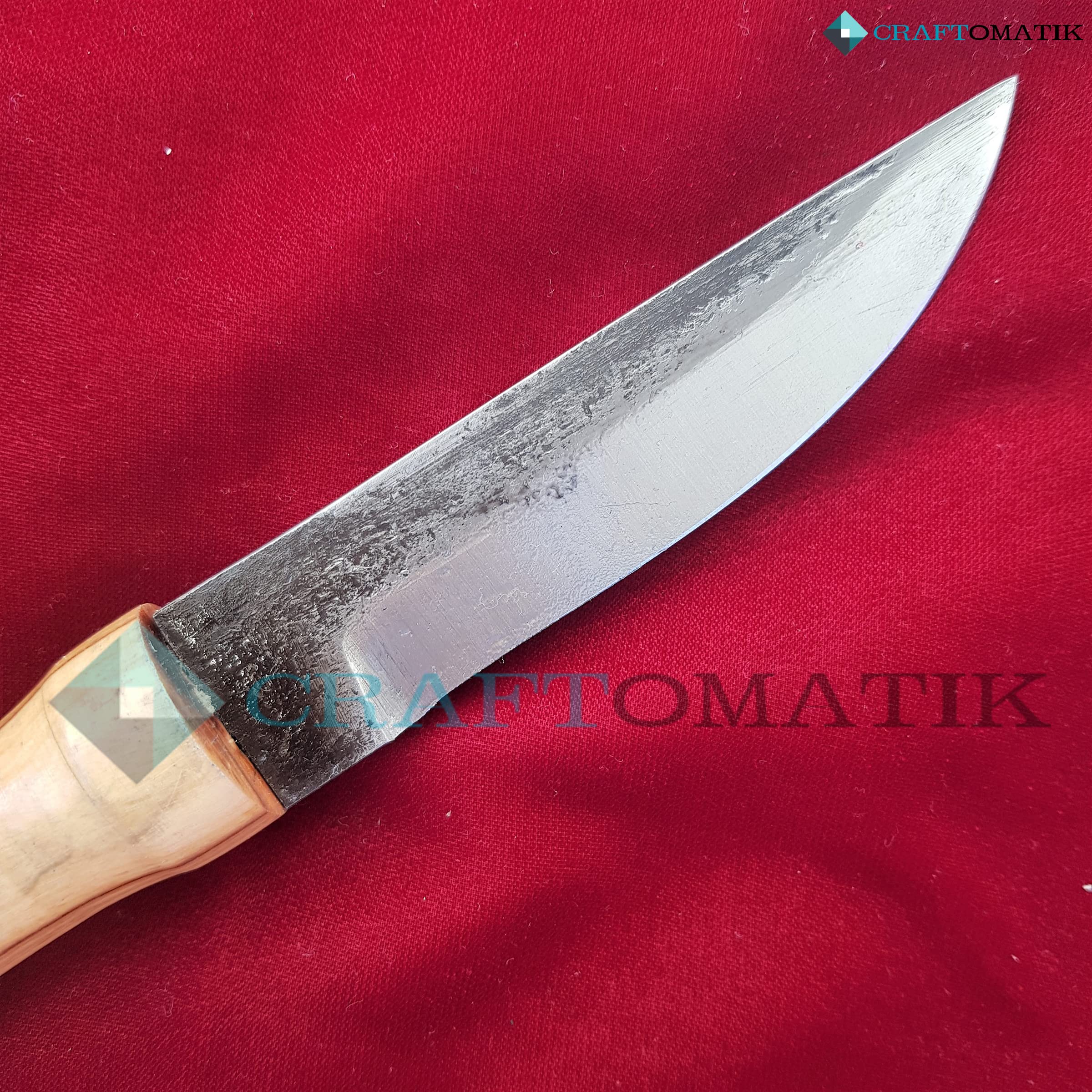 Couteau médiéval | Couteau viking fait main | Couteau celtique pour jardin et camping avec étui en cuir | LARP | HFK25