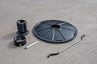 Vista 21 de Goalrilla El bloqueador de llantas de baloncesto protege tu aro con un sistema de bloqueo, color negro