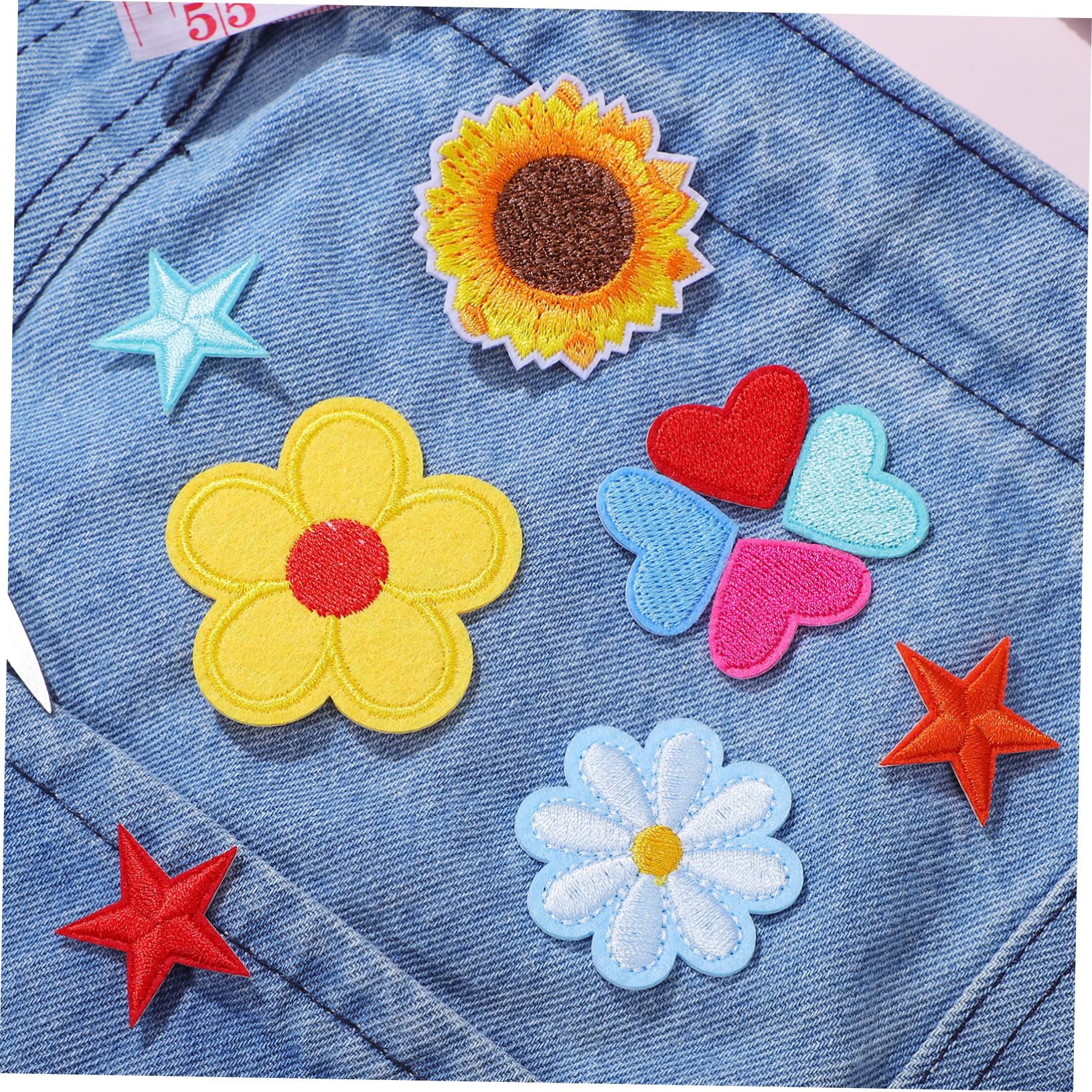Angoily 4 Set Toppe Adesive E Stelle Toppe Ricamate Per Abbigliamento Applicazioni Decorativa Per Riparazioni E Decorazioni Vestiti E Accessori 71 Pezzi*4