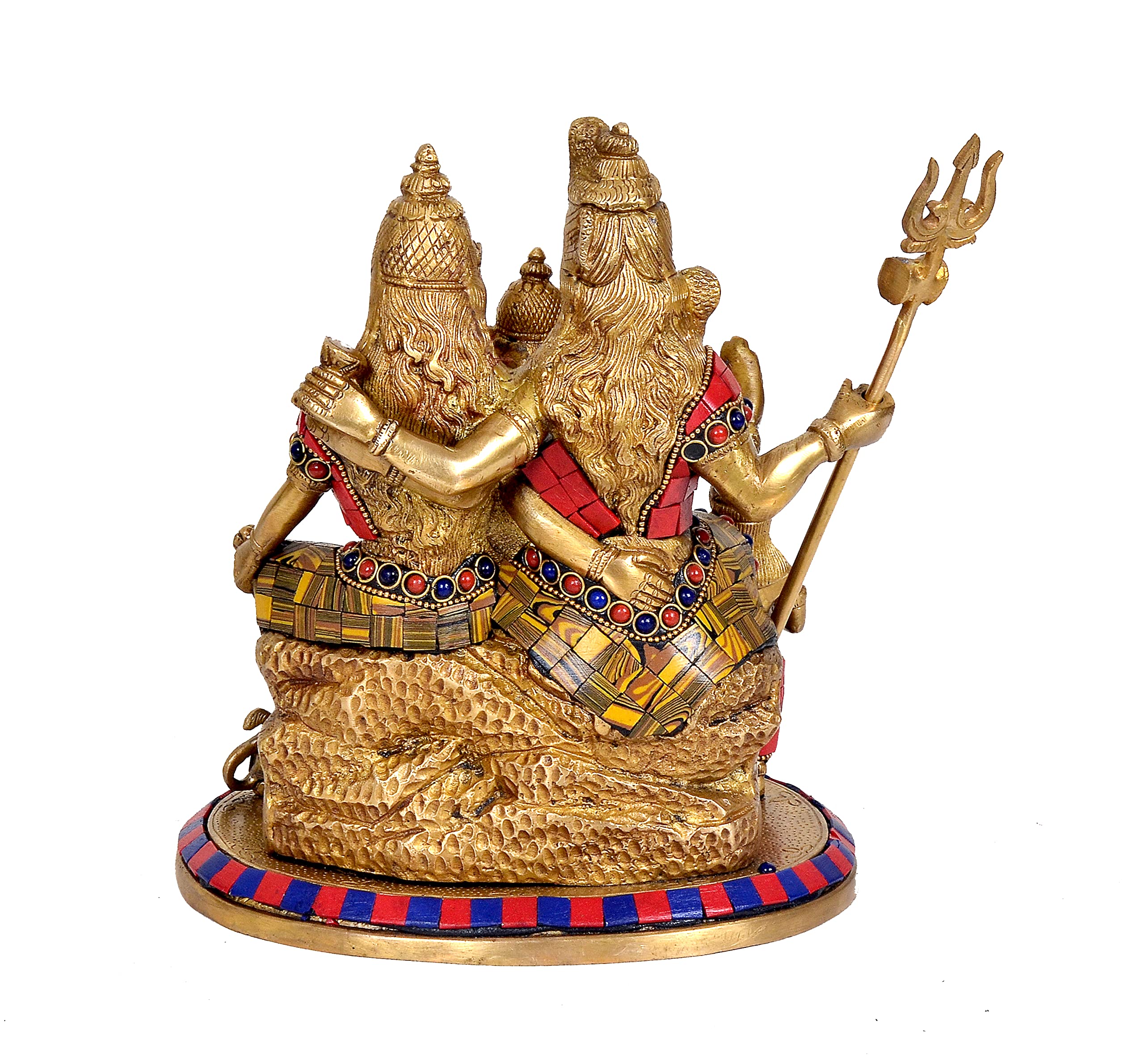 AONA Brass Shiv Parivar Shiva Parivar Idol Religious Statue | Height : 10 Inch, Religious 2