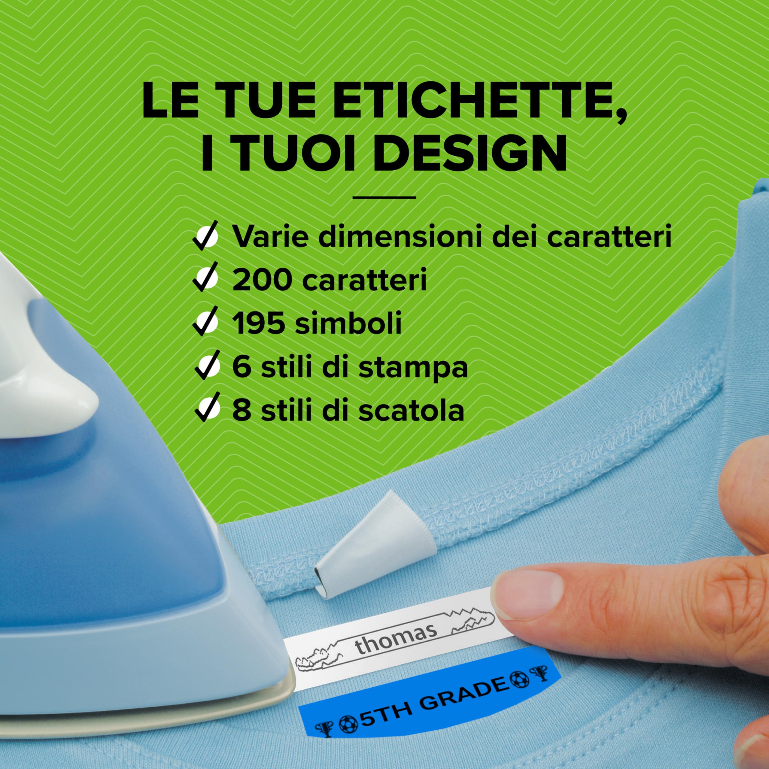 Nastri Etichette Dymo LetraTag - Rotolo Carta 12 Mm X 4 M, Bianco Su Nero - Foto 3