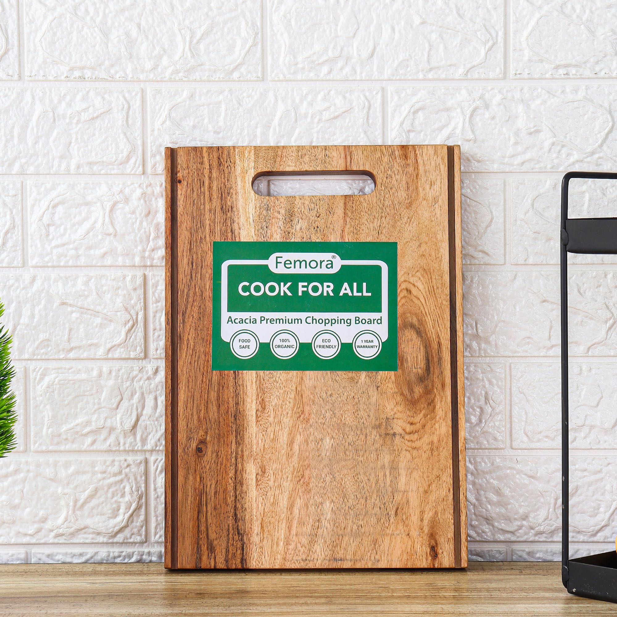 Femora Vegetable Acacia Wood Chopping Board Anti Bacterial Seasoned with Organic Mineral Oil Thick Wooden Cutting Board, 13.46 x 9.44 Inch (34.20 x 24 cm), 1 Year Warranty (B0C9TZWHCV) Amazon Price History, Amazon Price Tracker