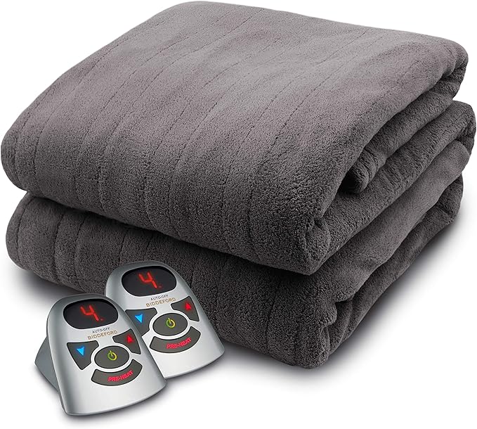BIDDEFORD BLANKETS Micro Plush Electric Heated Blanket with Digital Controller