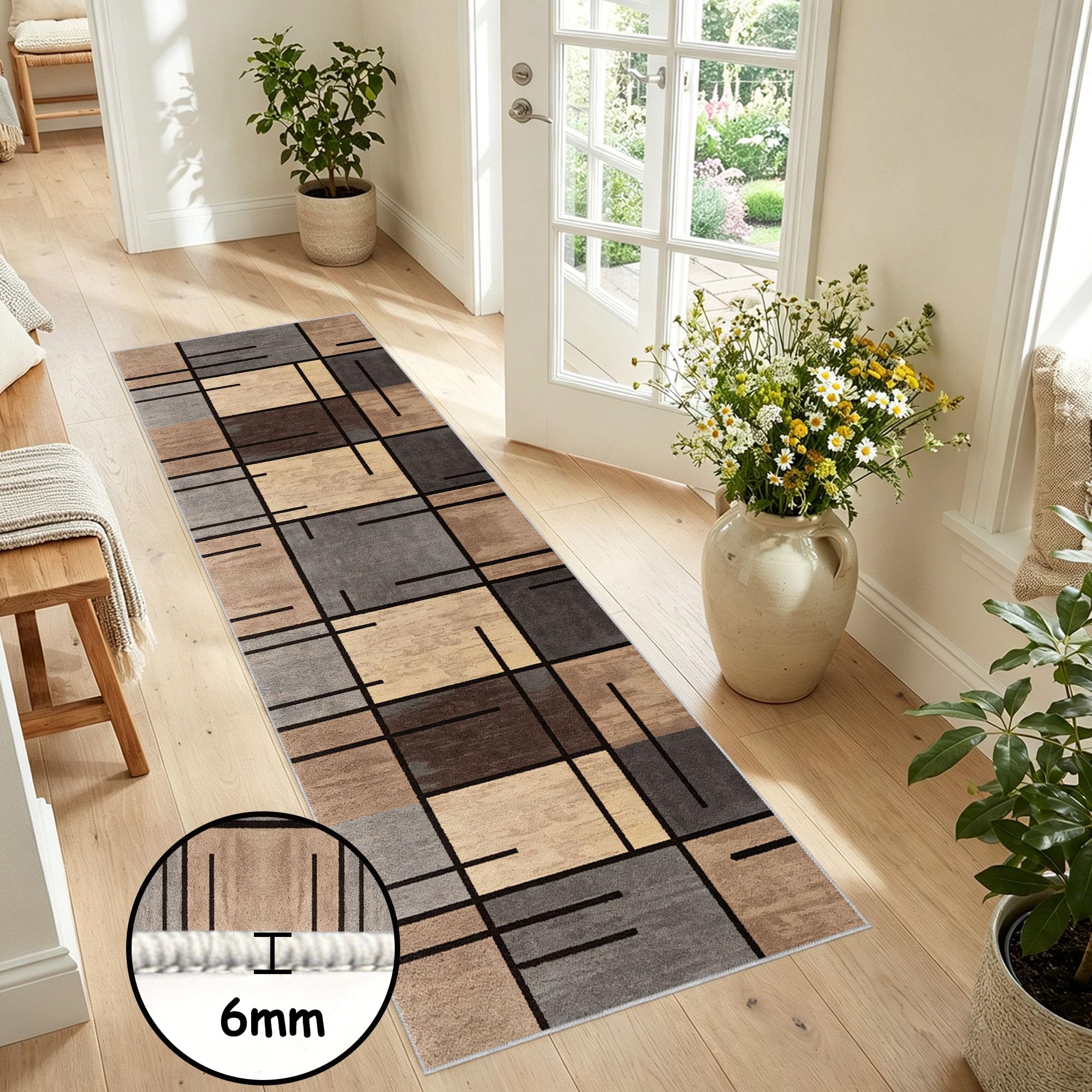 Tapis Couloir Antidérapant Long Rug 60 x 450 cm