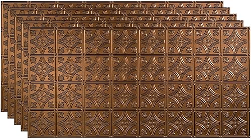 Vista 24 de FASÄDE Panel decorativo de vinilo adhesivo para techo con estilo/patrón tradicional 1 en peltre ahumado (muestra de 12x12 pulgadas)