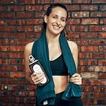 2l Glass Water Bottle, 64 oz Large Water Bottle Glass With Straw, Wide Mouth, Black