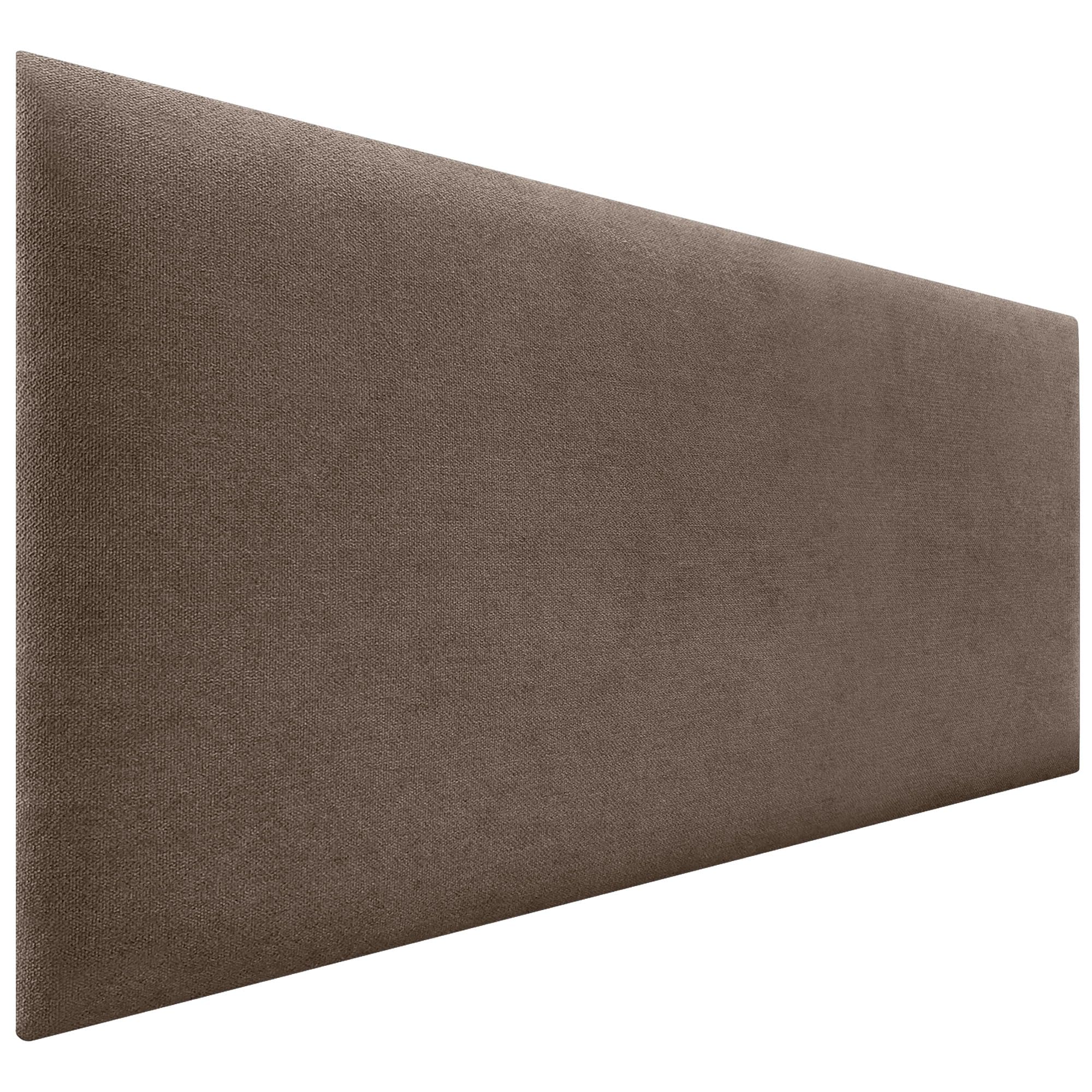 DHOME Tête de Lit Capitonnée Unie en Tissu Aqualine Hauteur 70CM Épaisseur 4cm et 8cm pour Mur Acoustique Têtes de Lit Absorbantes Chambre Lit (Marron, 160cm, Épaisseur 8cm)