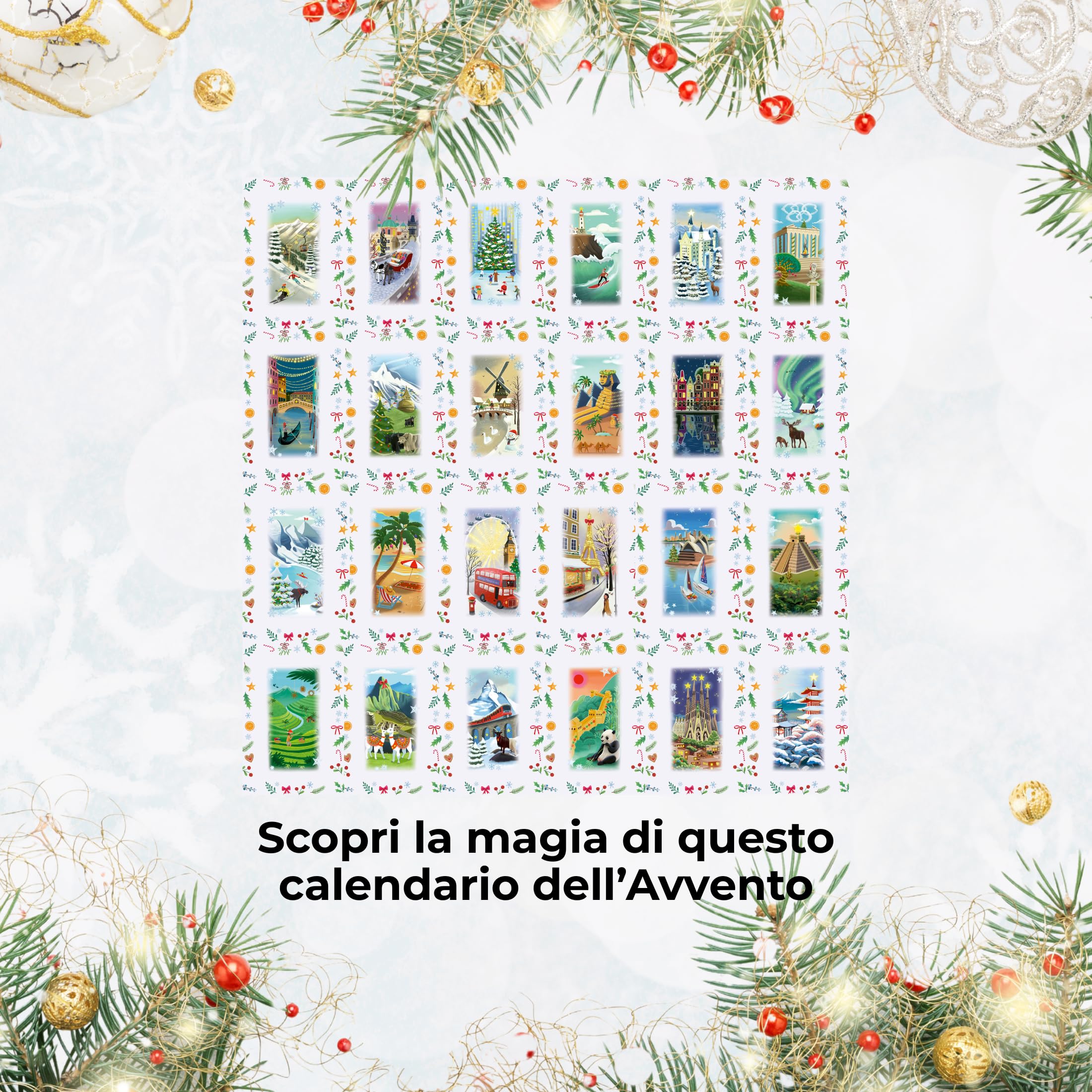 Ravensburger - Calendario Avvento Puzzle | Calendario Avvento Puzzle 2025 24x54 Pezzi | Calendario Dell'avvento Bambini e Adulti | Puzzles Ravensburger | Regali Natale