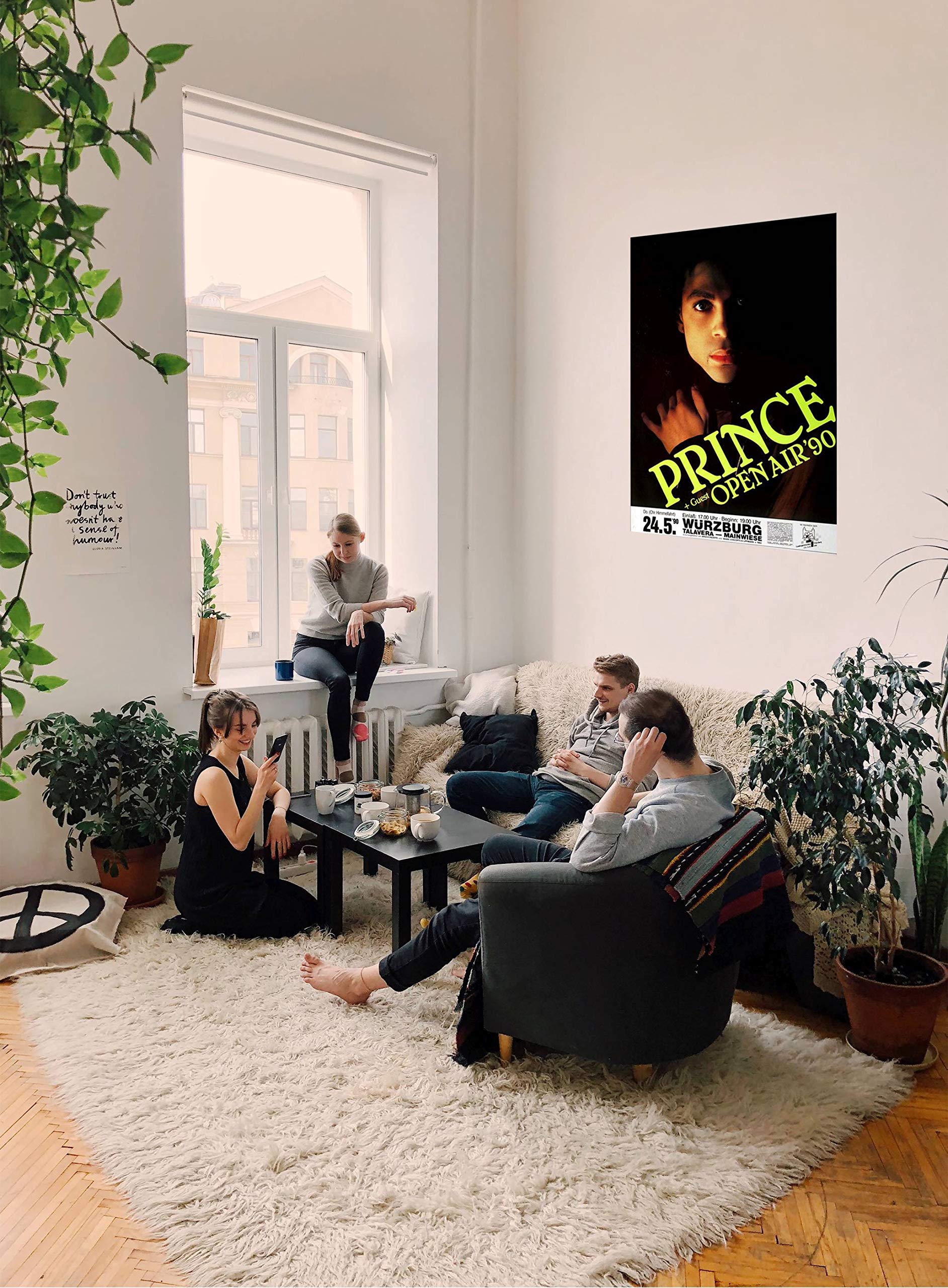 Prince - Graffiti Bridge, Würzburg 1990 » Konzertplakat/Premium Poster | Live Konzert Veranstaltung | DIN A1 «