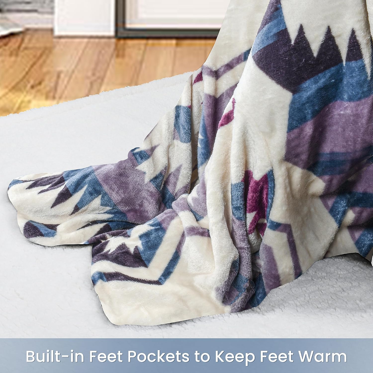 Fleece Wearable Blanket For Women Microfiber Warm Soft TV Blanket Gift - Picture 117 of 132