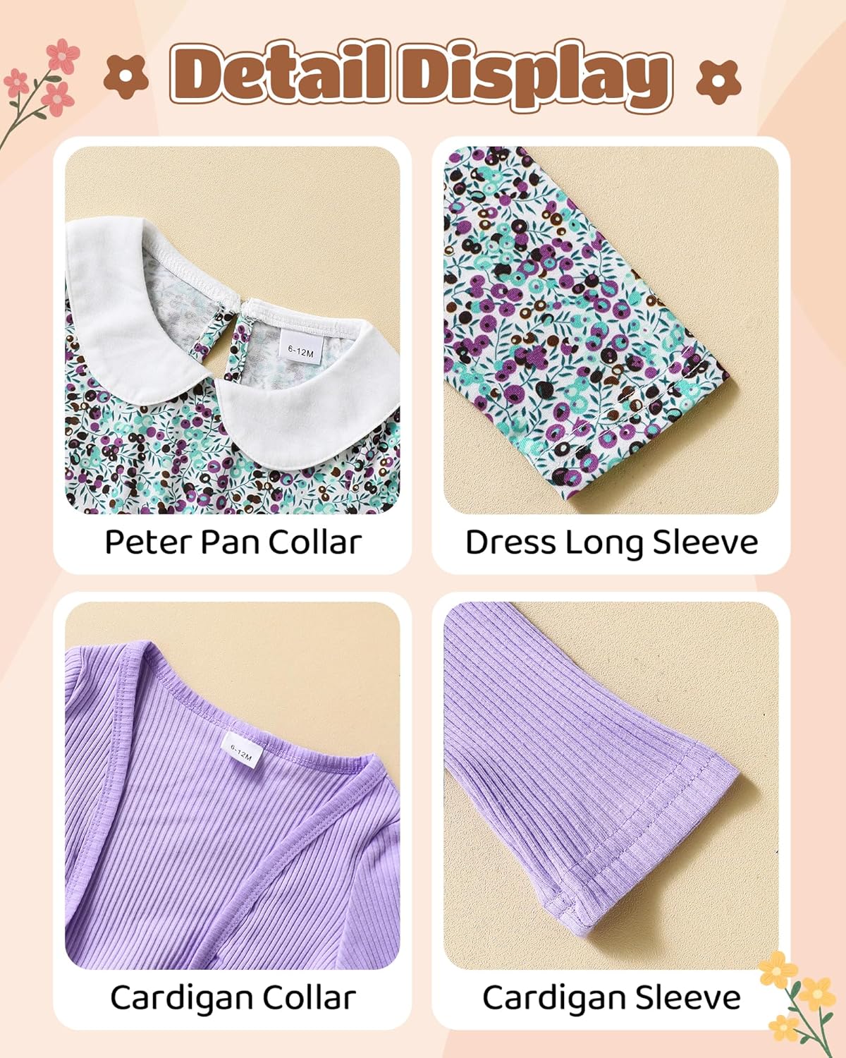 Mioglrie Toddler Baby Girl Dress Fall Winter Outfits Coat Baby Girls Dresses 6 9 12 18 24 Months 2t 3t Girl Clothes - Image 6