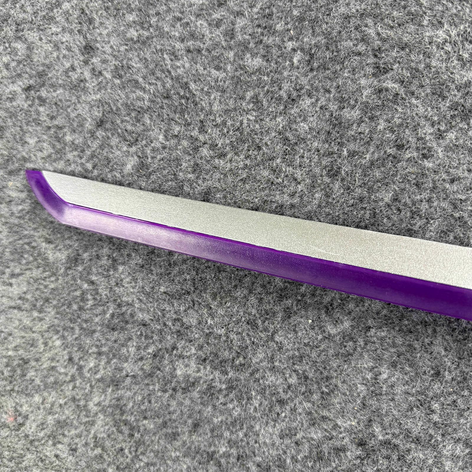 Katana en Bois Blanc de 100 cm,Bokken Fait Main avec Bande Lumineuse Violette,Katana en Bambou pour entraînement de Kendo,Cosplay,fête,Cadeau