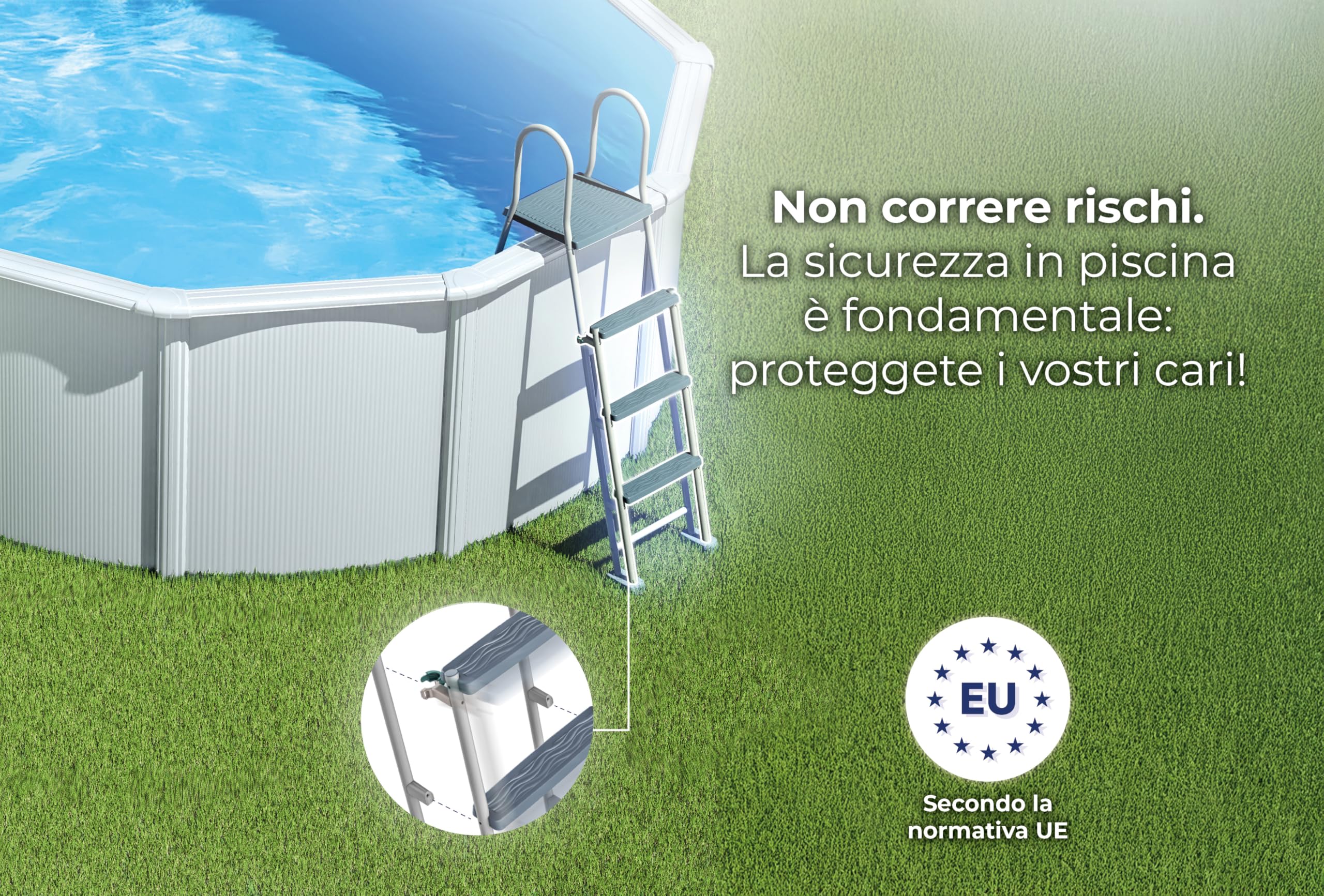Gre KITPR303 - Piscina tonda bianca Dim: Ø 300 h 120