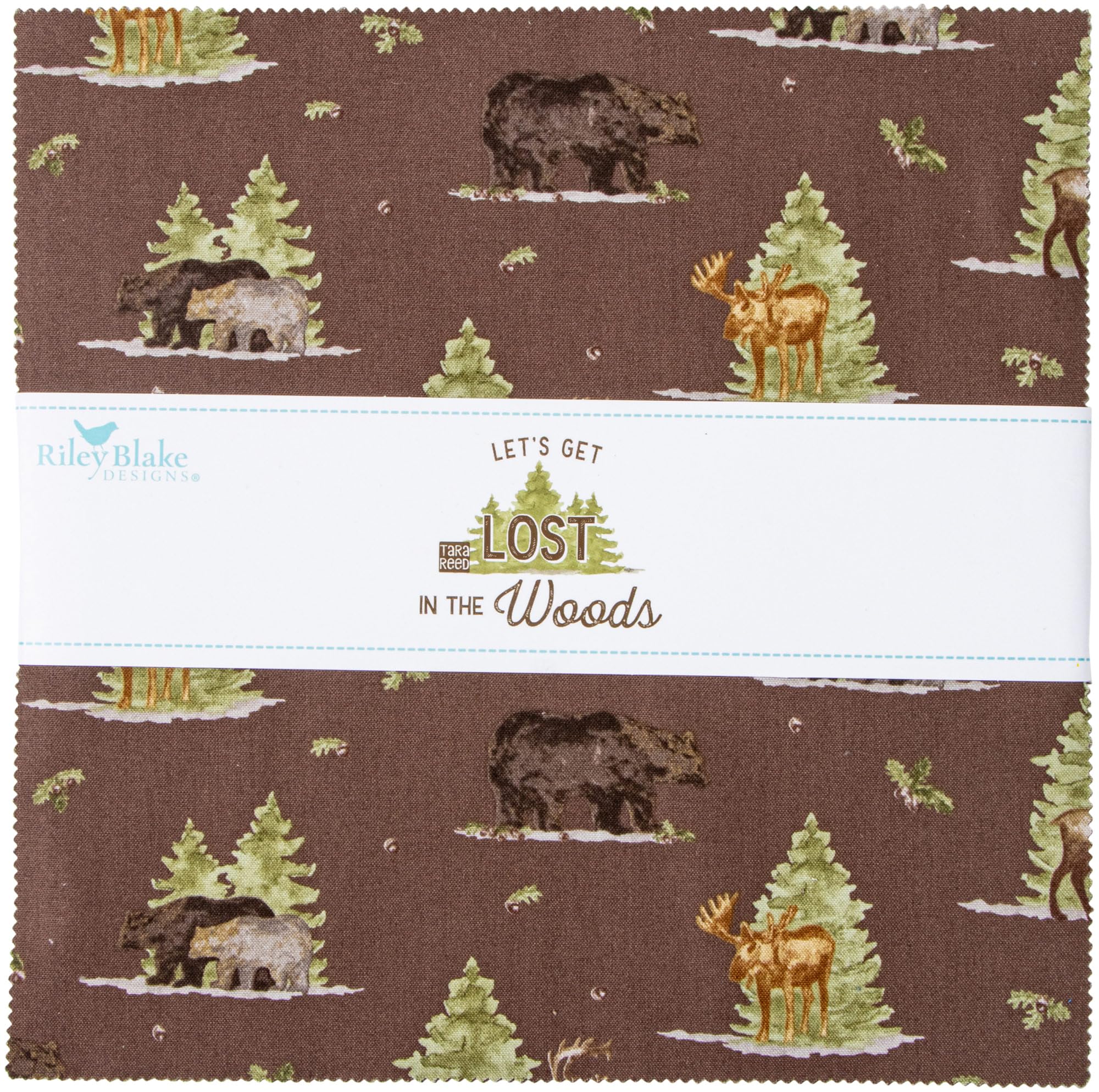 Riley Blake Designs Tara Reed Let's Get Lost in The Woods 42 10-inch Squares Layer Cake 10-15120-42