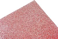 Vista 1 de Calcomanía autoadhesiva con diamantes de imitación de cristal brillante, decoración de zapatos para teléfono móvil (rojo)